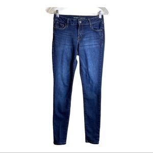 Old Navy Rockstar Blue Denim Mid Rise Skinny Jeans